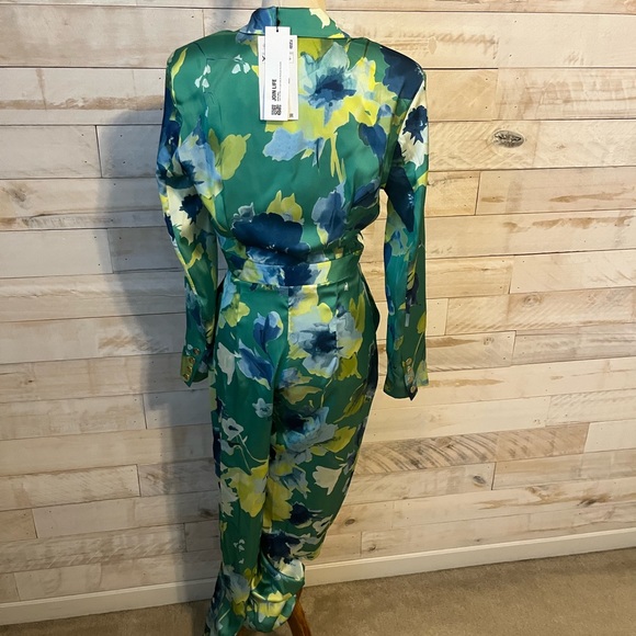 NWT Zara floral jumpsuit size XS - Picture 11 of 13